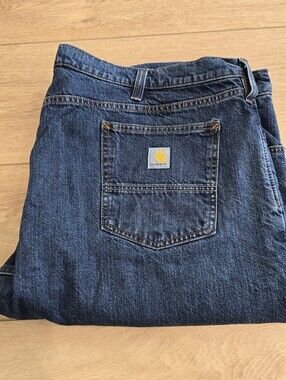 Carhartt Men’s Blue Jeans Size 48 X 32 Relaxed Fit Pants